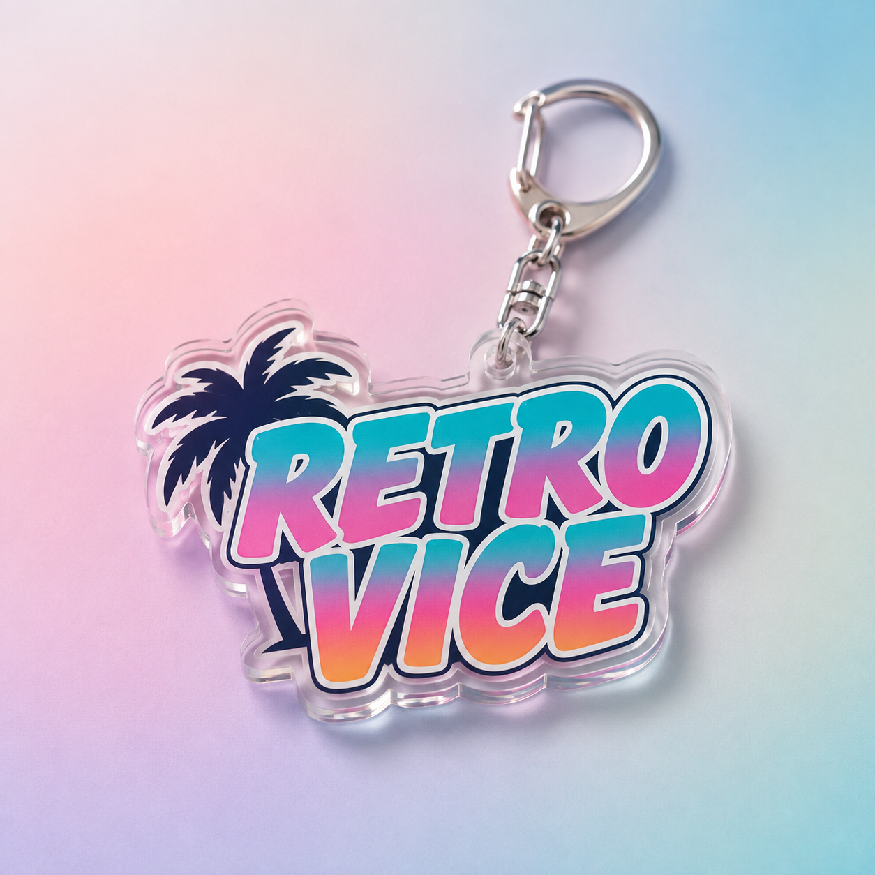 Retro Vice Keychain