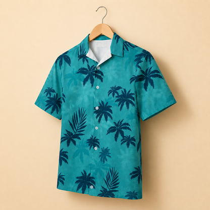 Retro Miami 80s Tropical Shirt - Vintage Gangster Style